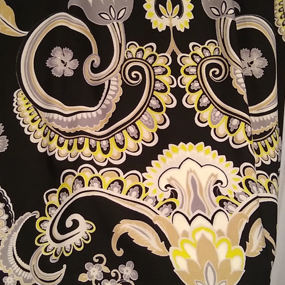 Laundry dress, bell sleeves, black, yellow, 6 - Picture 7 of 9